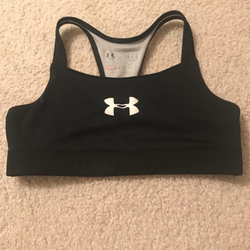 Under armour black sports bra